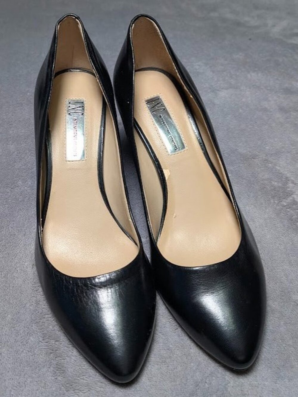 INC International Concepts Pumps Black Pointed Toe Stiletto Heels